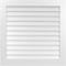 Ekena Millwork Vertical Surface Mount PVC Gable Vent: Non-Functional, w/3-1/2"W x 1"H, Standard Frame, 38"W x 38"H GVPVE38X3801SN - alternate 1